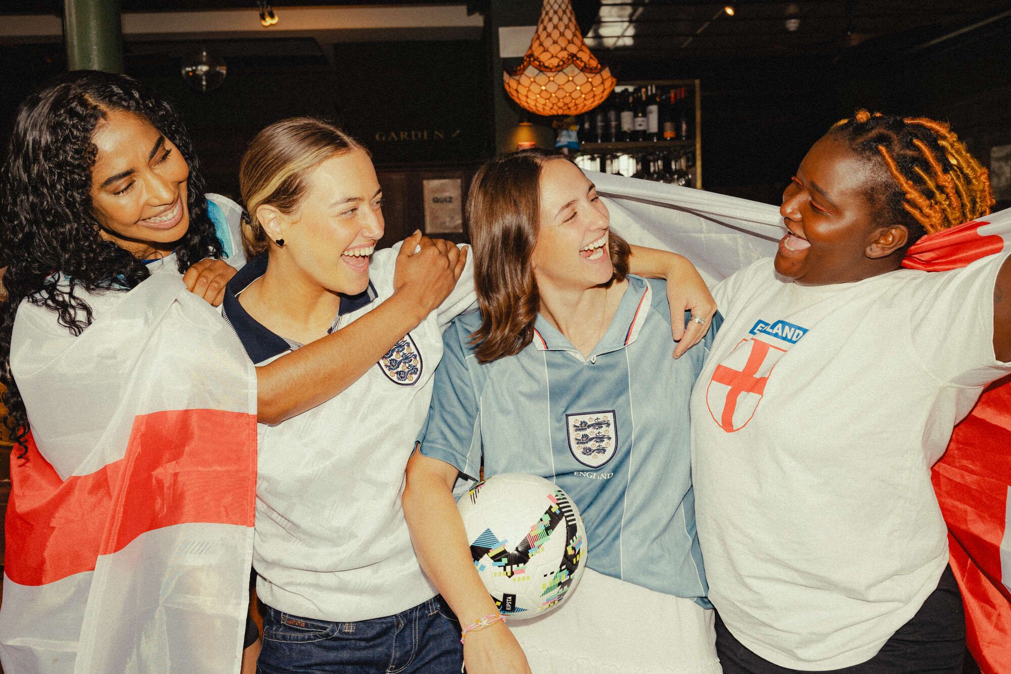 Cheering with England flag - FIFA world Cup 2026