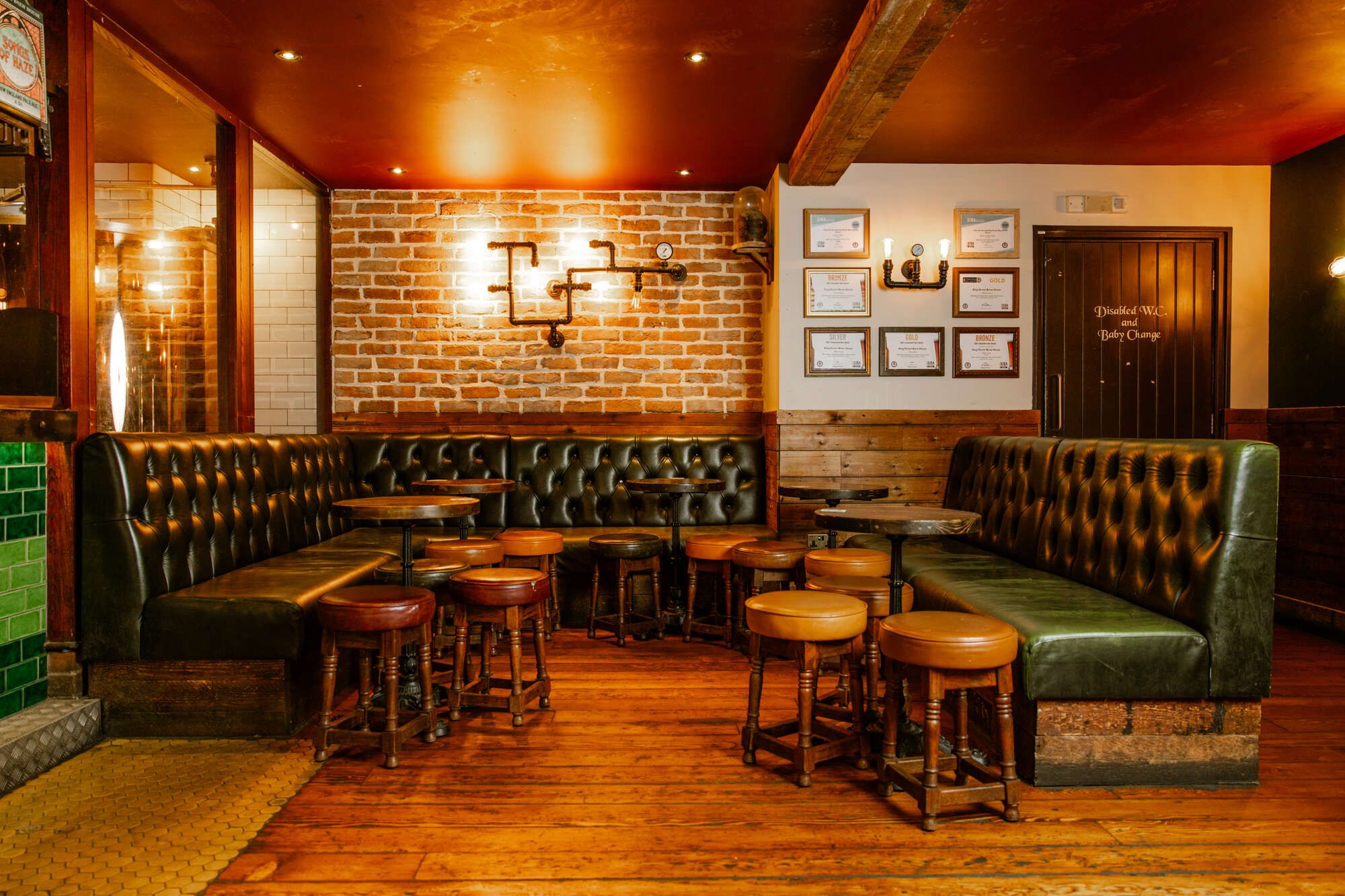 Inside King Street Brew House, Bristol